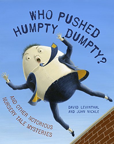 Humpty Dumpty falling from a wall, illustrated children’s book cover.