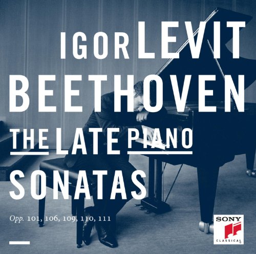 CD cover: Igor Levit performing Beethoven’s late piano sonatas.