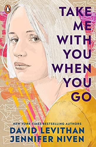 Book cover with portrait of a young woman and colorful abstract design.