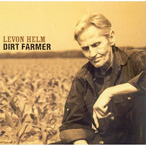 Levon Helm album cover featuring a portrait of the musician in a field.