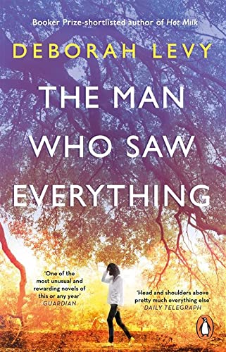 Book cover showing a person walking under a large tree with purple and orange tones.