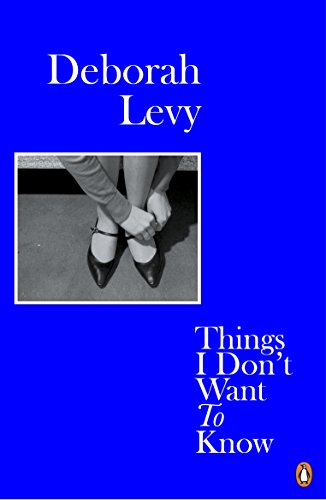 "Book cover with blue background, black and white photo of entwined legs, and white text."