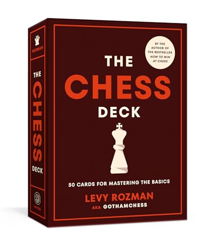 Red and white chess deck box with a white pawn illustration.