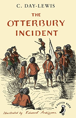 Book cover for The Otterbury Incident featuring an illustration of a group of boys.