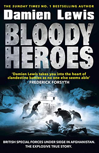 Book cover: “Bloody Heroes” with soldiers in a snowy, war-torn landscape.
