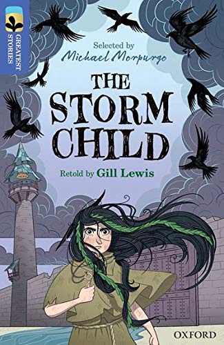 Book cover: a girl with long hair, surrounded by flying birds.