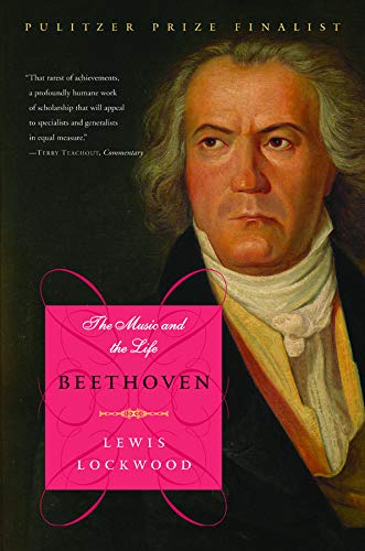 Book cover featuring a portrait of composer Ludwig van Beethoven.