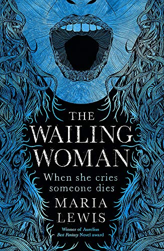 Book cover: open mouth screaming, surrounded by blue, swirling lines.