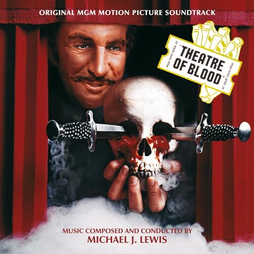 CD cover for "Theatre of Blood" featuring Vincent Price and a skull.