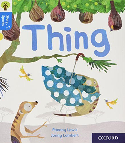 Book cover with a large blue "Thing" title, tree, and animal characters.