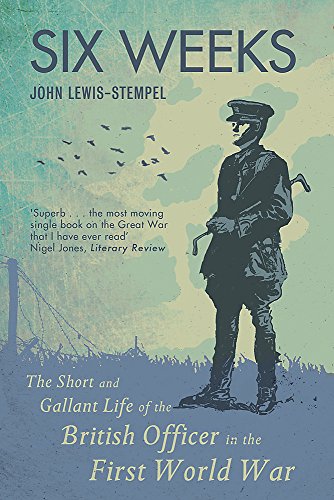 Book cover depicting a British officer standing in a field, birds flying.
