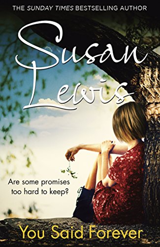 Book cover: woman sitting by a tree, title “You Said Forever.”
