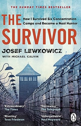 Book cover: “The Survivor” by Josef Lewkowicz, featuring a watchtower.