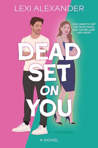 Book cover illustration of a man and woman standing back-to-back against a split background.
