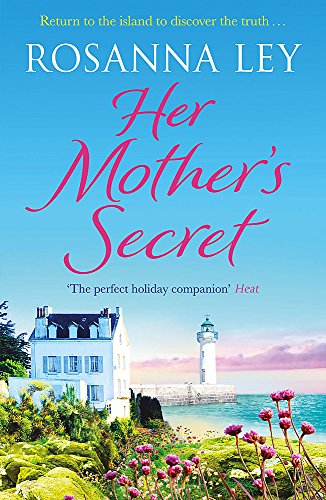 Book cover: coastal scene with a white house, lighthouse, and pink flowers.