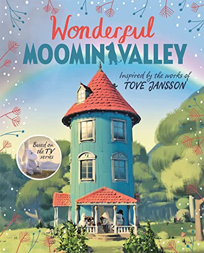 Book cover featuring a blue, turreted house in a green valley.