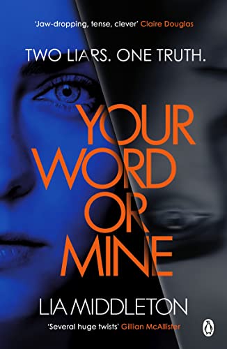 Book cover: "Your Word Or Mine" by Lia Middleton, featuring an eye.