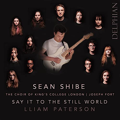 CD cover featuring a guitarist surrounded by a choir of faces.