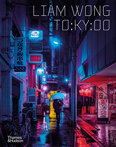 A person with an umbrella walks down a neon-lit Tokyo alleyway at night.