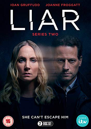 DVD cover for "Liar Series 2" featuring Joanne Froggatt and Ioan Gruffudd.