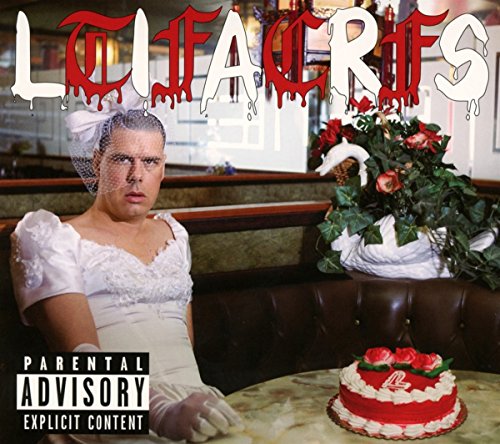 CD cover for “Liars - Tfcf” featuring a man in a wedding dress.
