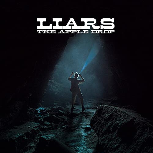 CD cover for Liars’ “The Apple Drop” featuring a figure in a cave.