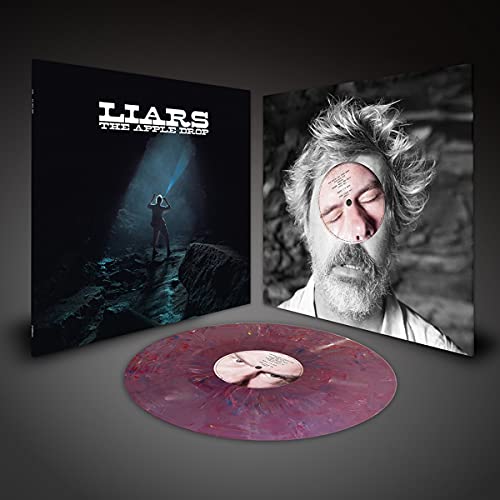 Liars album “The Apple Drop” vinyl record and cover art featuring a figure.