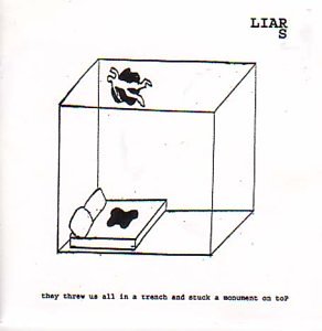 CD cover: black and white line drawing of figures in a box.