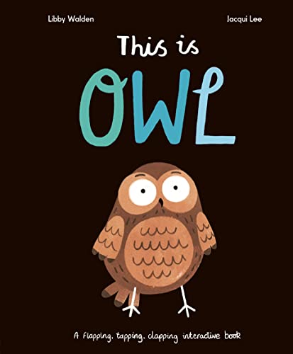 Cover of children’s book featuring a cartoon owl on a dark background.