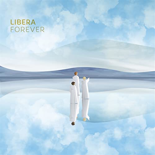 CD cover: four figures in white stand on a reflective surface.