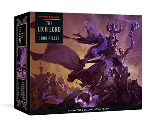 Box for 1000-piece Dungeons & Dragons puzzle depicting a skeletal lich lord.
