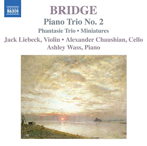 CD cover for Bridge’s Piano Trio No. 2 with landscape painting.