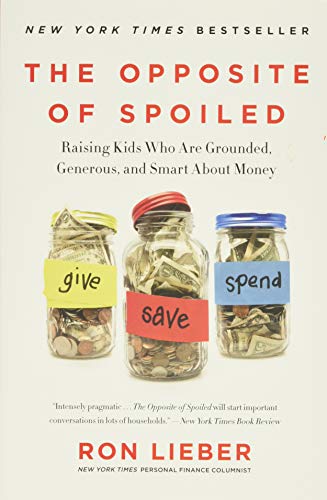 Book cover with title and jars labeled “give,” “save,” and “spend.”