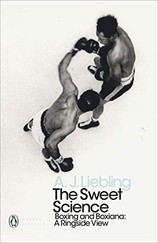 Book cover: black and white boxing photo, title "The Sweet Science".
