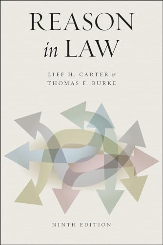 Book cover: "Reason in Law," ninth edition, with abstract arrow design.