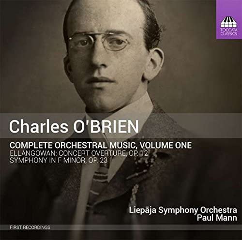 Black and white portrait of composer Charles O’Brien with album title text.