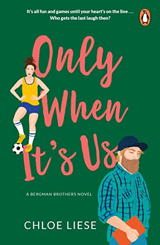 Book cover with illustrated couple, title "Only When It's Us", and green background.