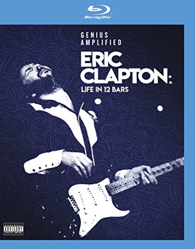 Blu-ray cover for “Life In 12 Bars” featuring Eric Clapton playing guitar.