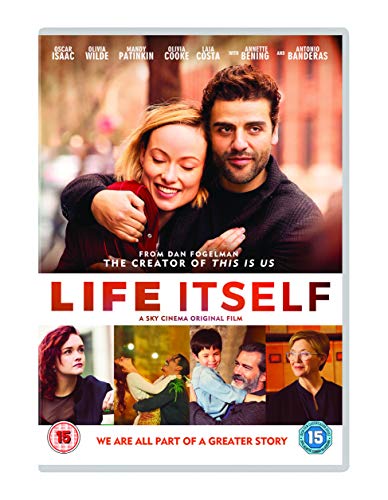 DVD cover for “Life Itself” featuring a couple embracing and smaller cast images.