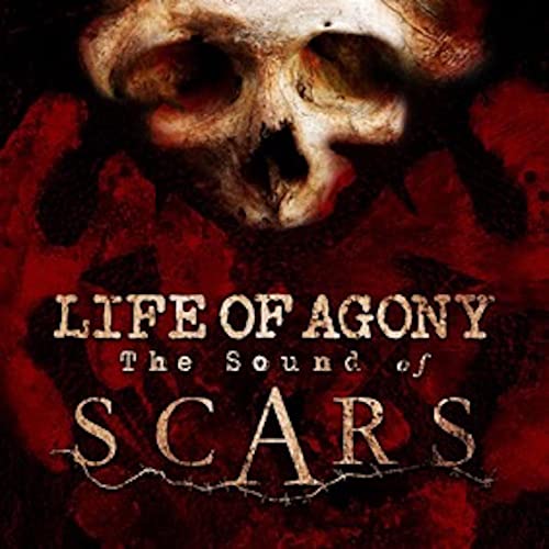 Album cover featuring a human skull above the text Life of Agony The Sound of Scars.