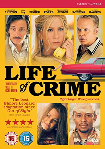 Life of Crime" DVD cover featuring Jennifer Aniston, John Hawkes, and Mos Def.