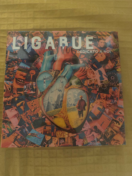 CD cover for Ligabue’s “Dedicato A Noi” with surreal heart imagery.