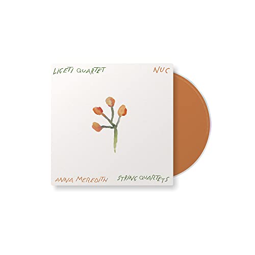 CD cover with floral illustration and orange disc peeking out.