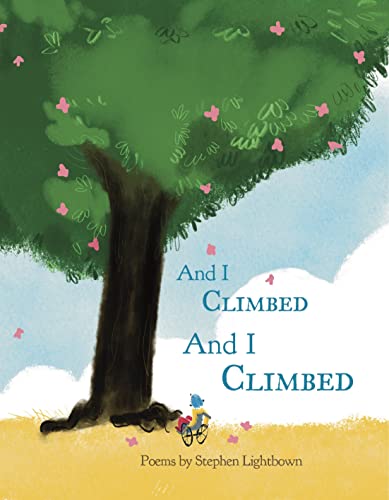 Book cover with a large tree, a child in a wheelchair, and pink flowers.
