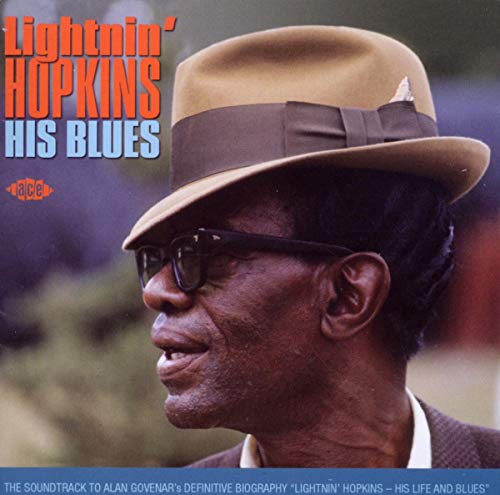 Lightnin' Hopkins album cover featuring a portrait of the blues musician.
