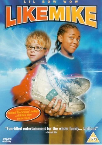 DVD cover featuring two boys holding a pair of glowing sneakers against blue background.