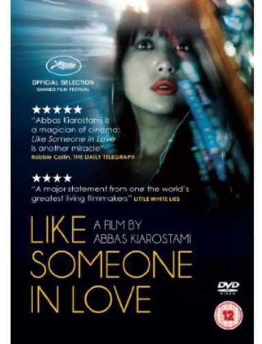 DVD cover for Like Someone in Love featuring a woman's face and film reviews.