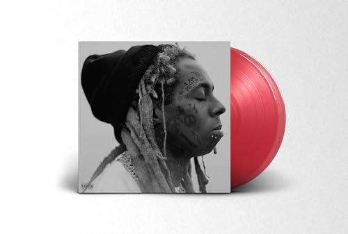 Lil Wayne I Am Music vinyl cover featuring a side profile and red record.