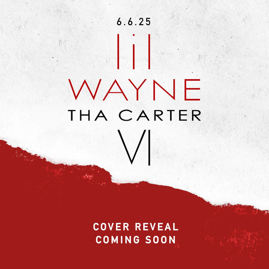 Lil Wayne’s “Tha Carter VI” album cover with red and white textures.