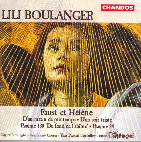 CD cover for Lili Boulanger’s compositions featuring painted portrait and text.
